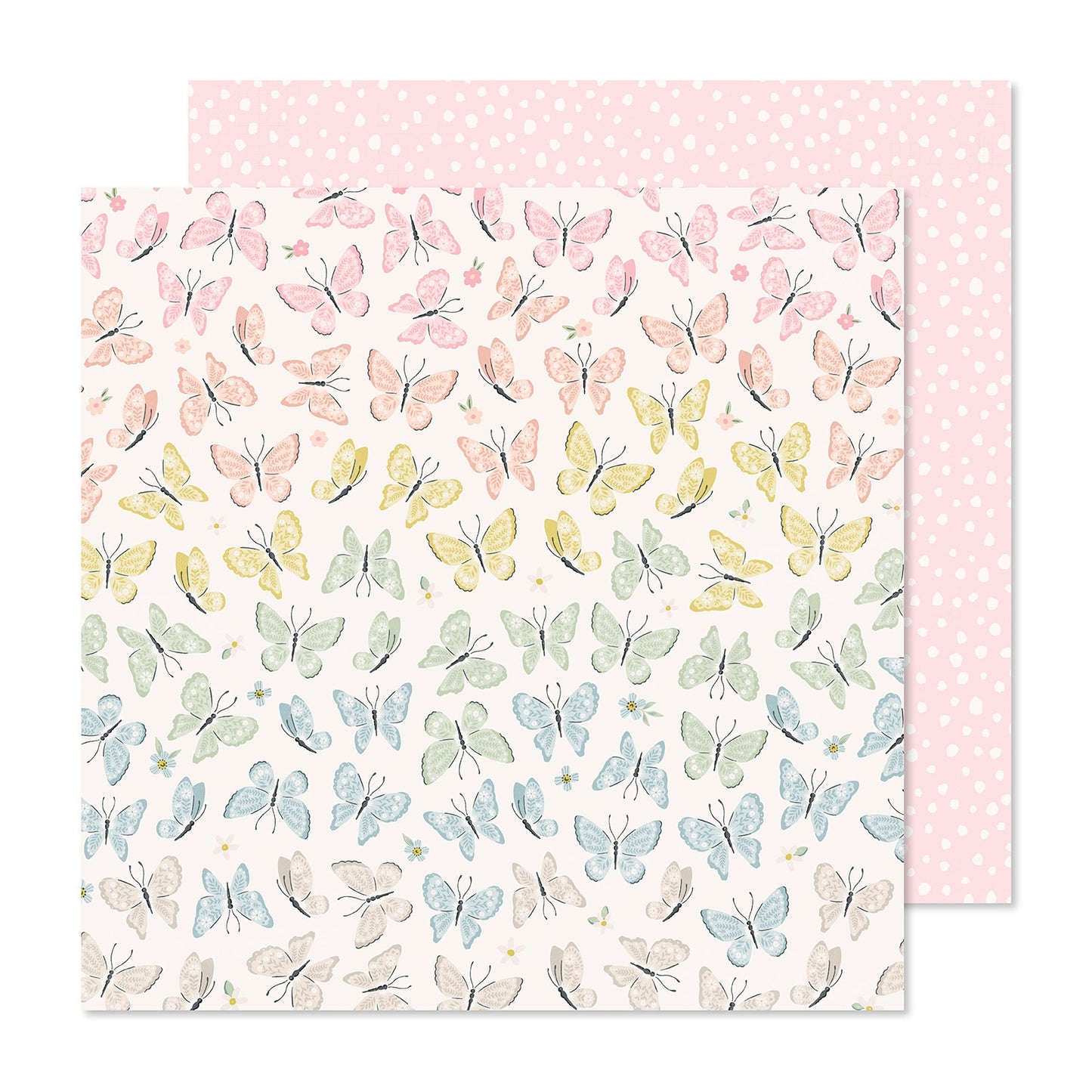 Gingham Garden Double-Sided Cardstock 12"X12"-Greenhouse