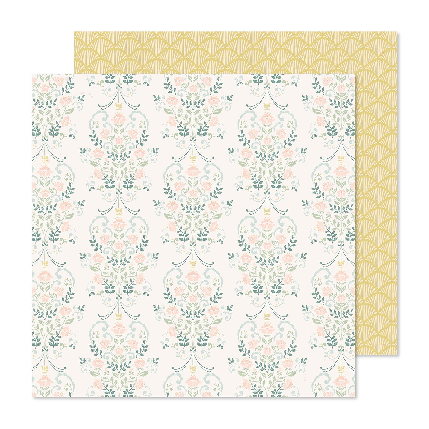 Gingham Garden Double-Sided Cardstock 12"X12"-Greenhouse