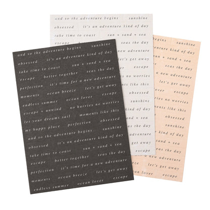 Heidi Swapp Set Sail Sentiment Stickers 123/Pkg-123/Pkg