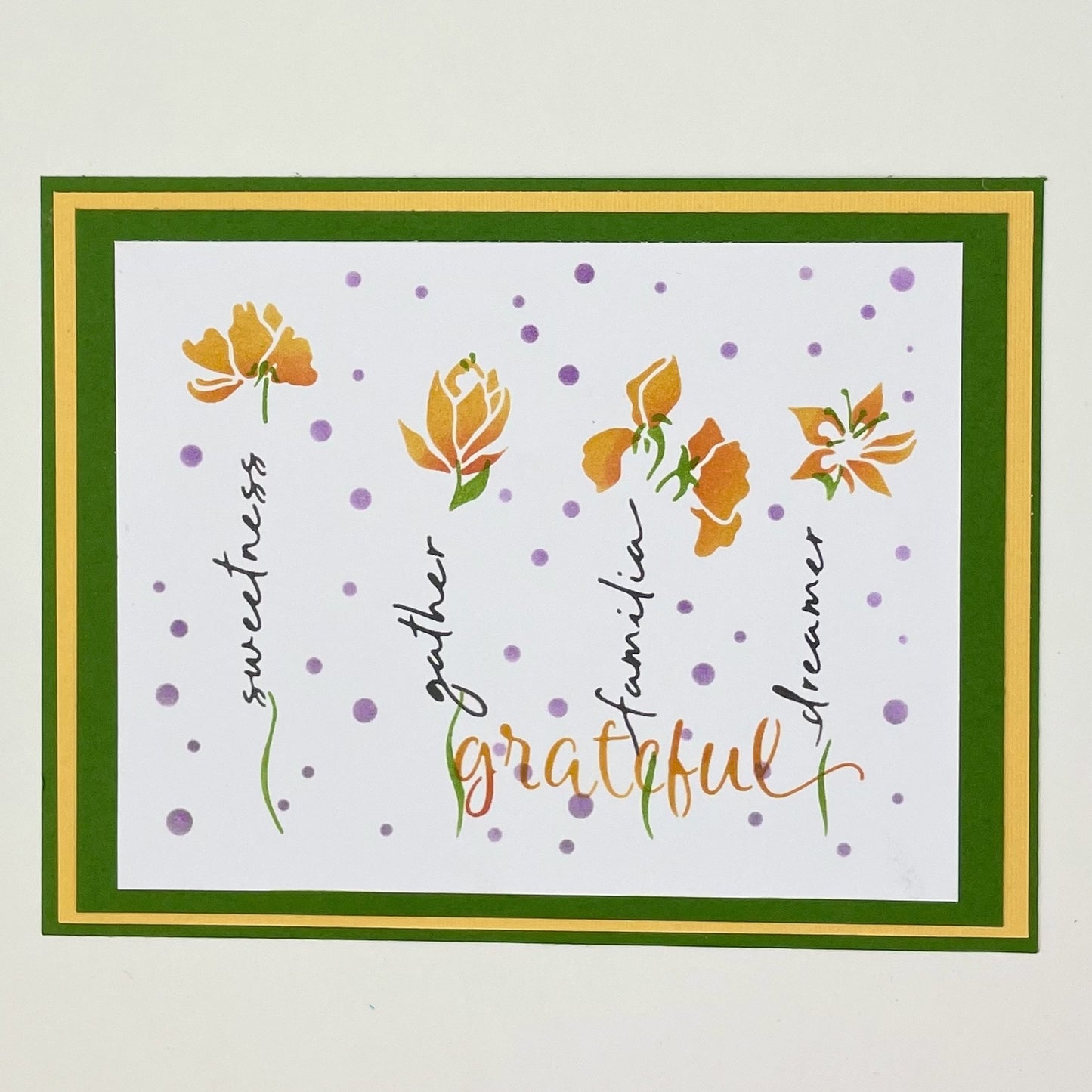 Crafter's Workshop Layered Card Stencil 8.5"X11"-Slimline Layered Mums