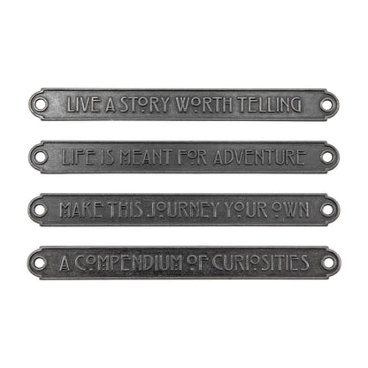 Idea-Ology Metal Word Plaques 4/Pkg-Large