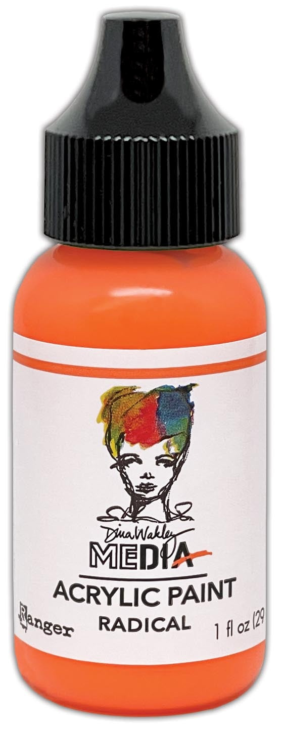 Dina Wakley Media Acrylic Paint 1oz-White