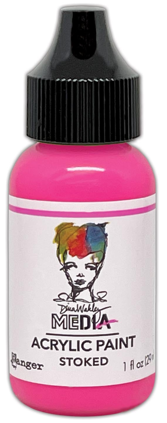 Dina Wakley Media Acrylic Paint 1oz-White