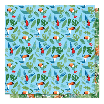A Day At The Zoo Double-Sided Cardstock 12"X12"-