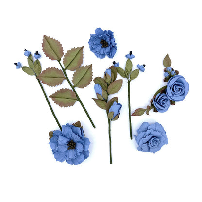 49 And Market Nature's Bounty Paper Flowers-Cornflower