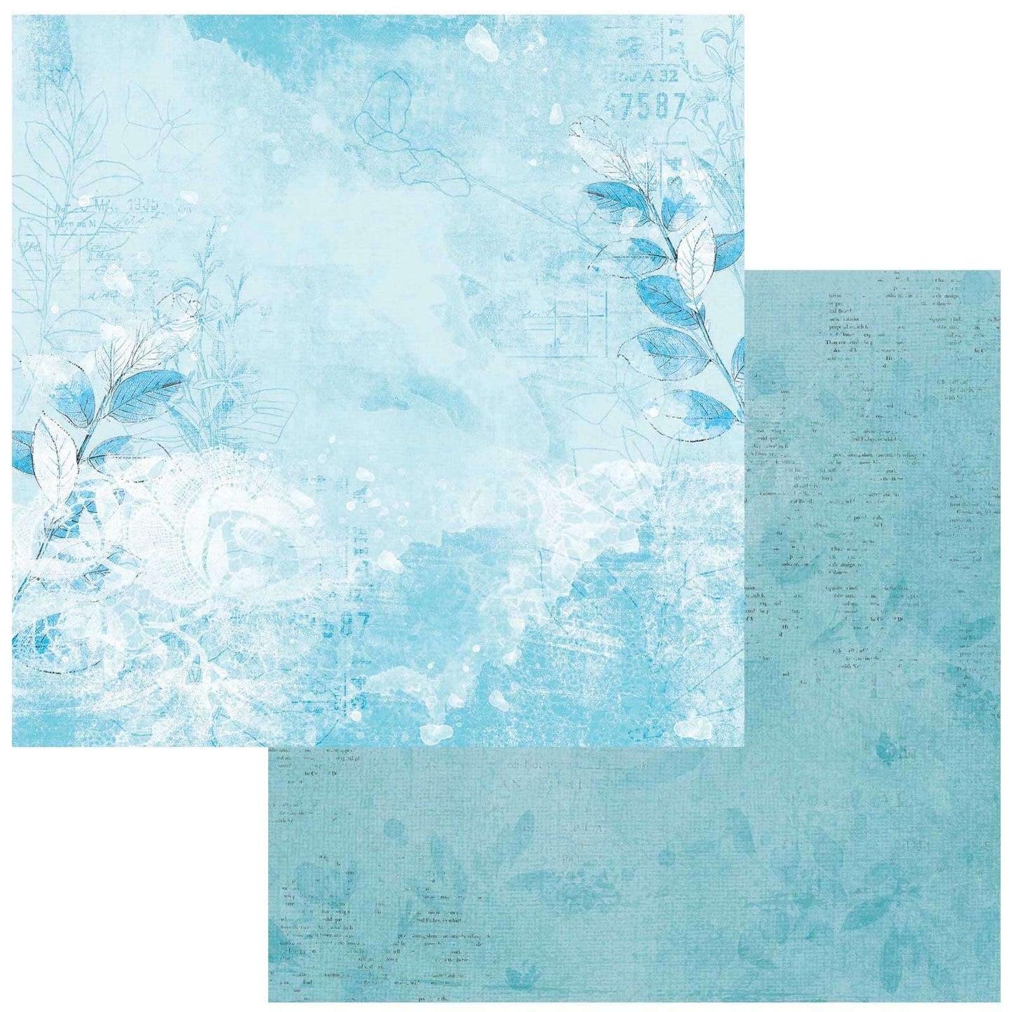 Color Swatch: Ocean Double-Sided Cardstock 12"X12"-#1