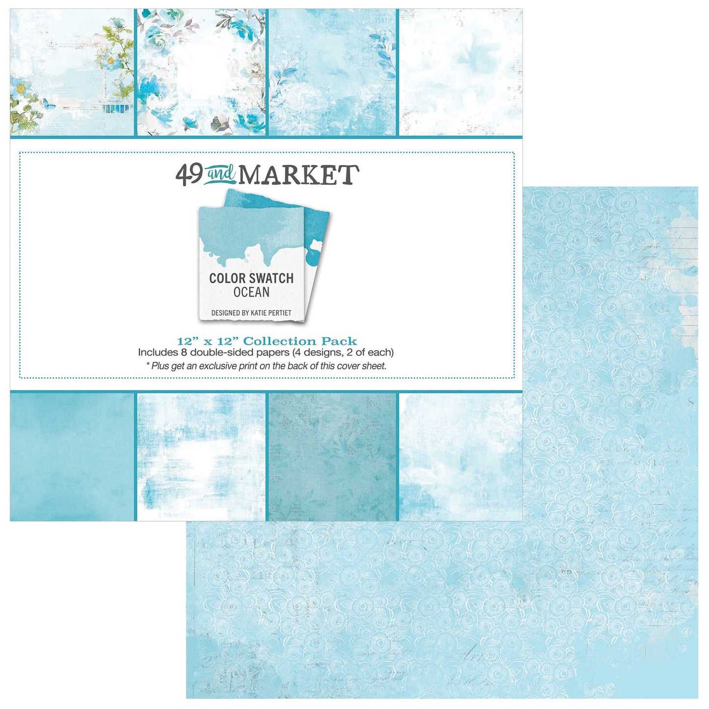 49 And Market Collection Pack 12"X12"-Color Swatch: Ocean