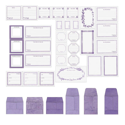 Color Swatch: Lavender Envelope Bits-