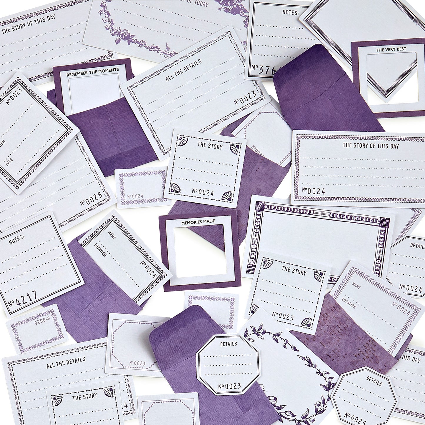 Color Swatch: Lavender Envelope Bits-