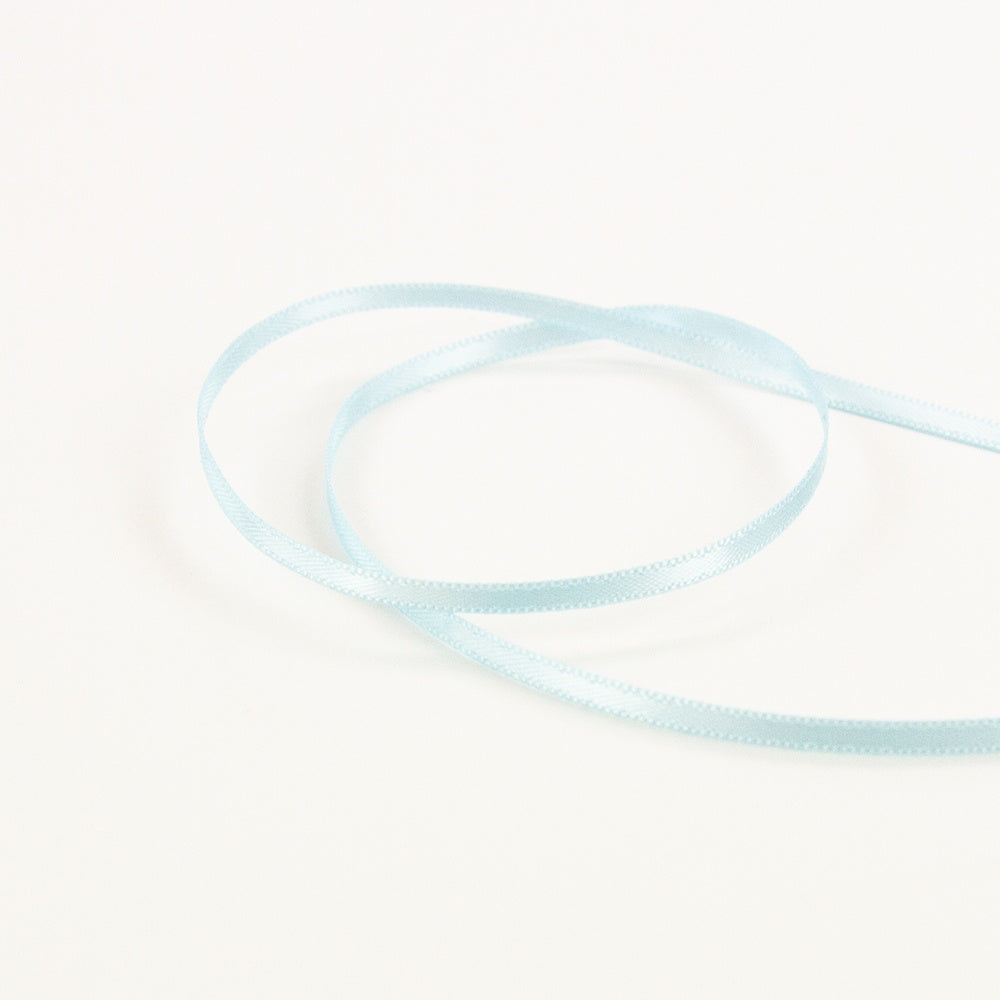 Craft Perfect Double Face Satin Ribbon 3mmX5m-Arctic Blue