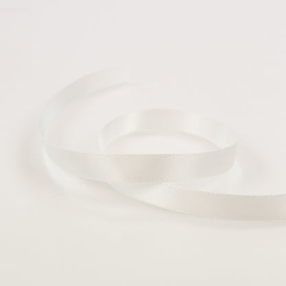 Craft Perfect Double Face Satin Ribbon 9mmX5m-Bright White