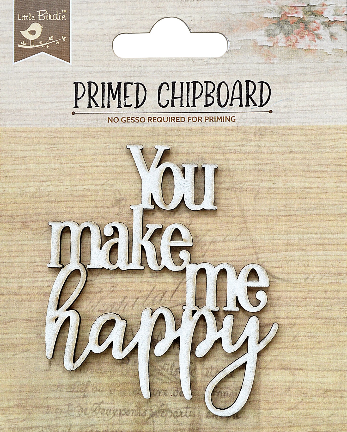 Little Birdie Laser Cut Primed Chipboard 1/Pkg-Select Style