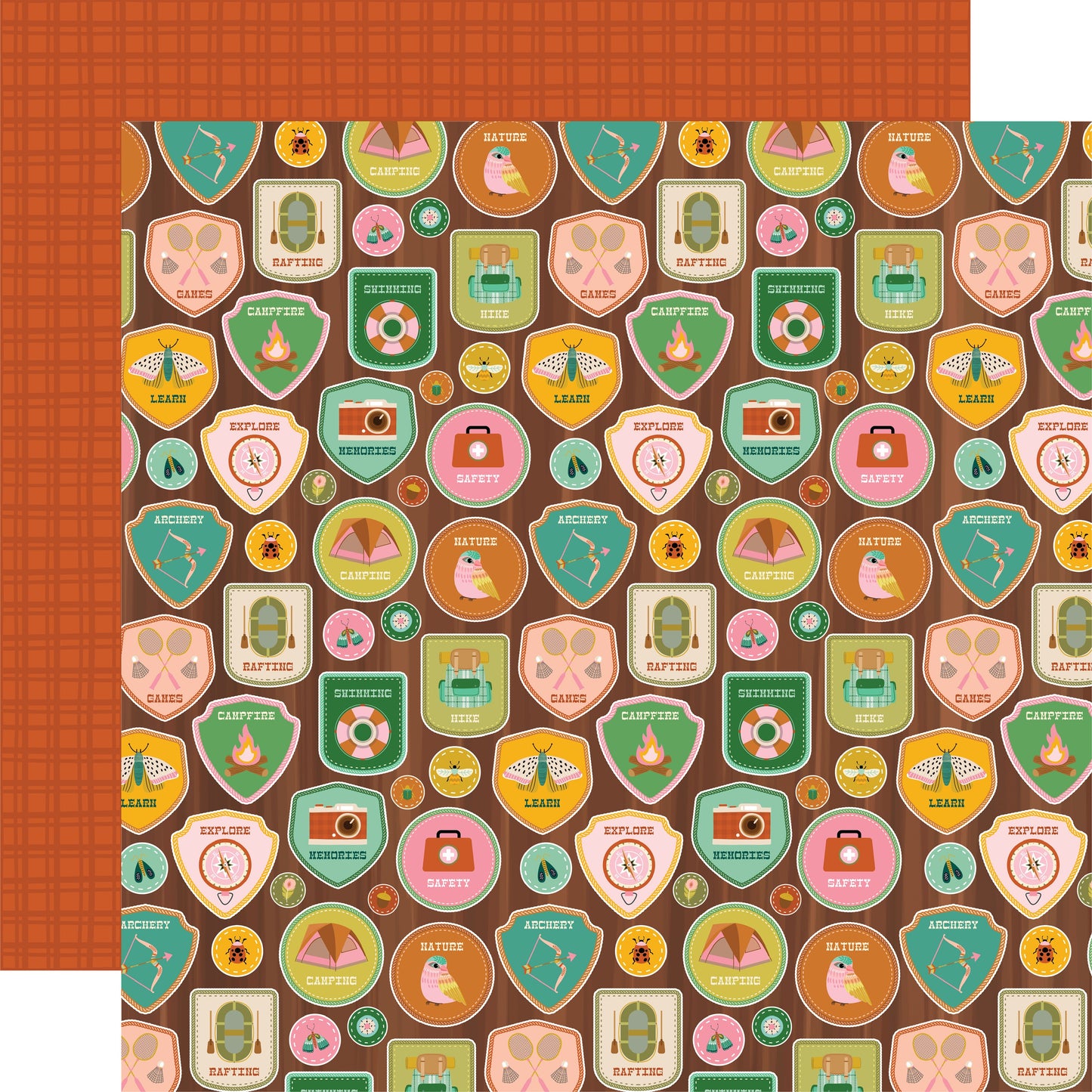 Trail Mix Double-Sided Cardstock 12"X12"-4"X6" Elements