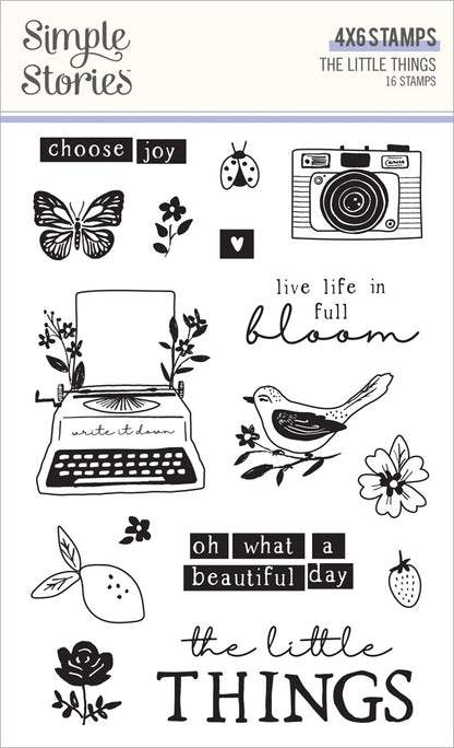 The Little Things Photopolymer Clear Stamps-16/Pkg