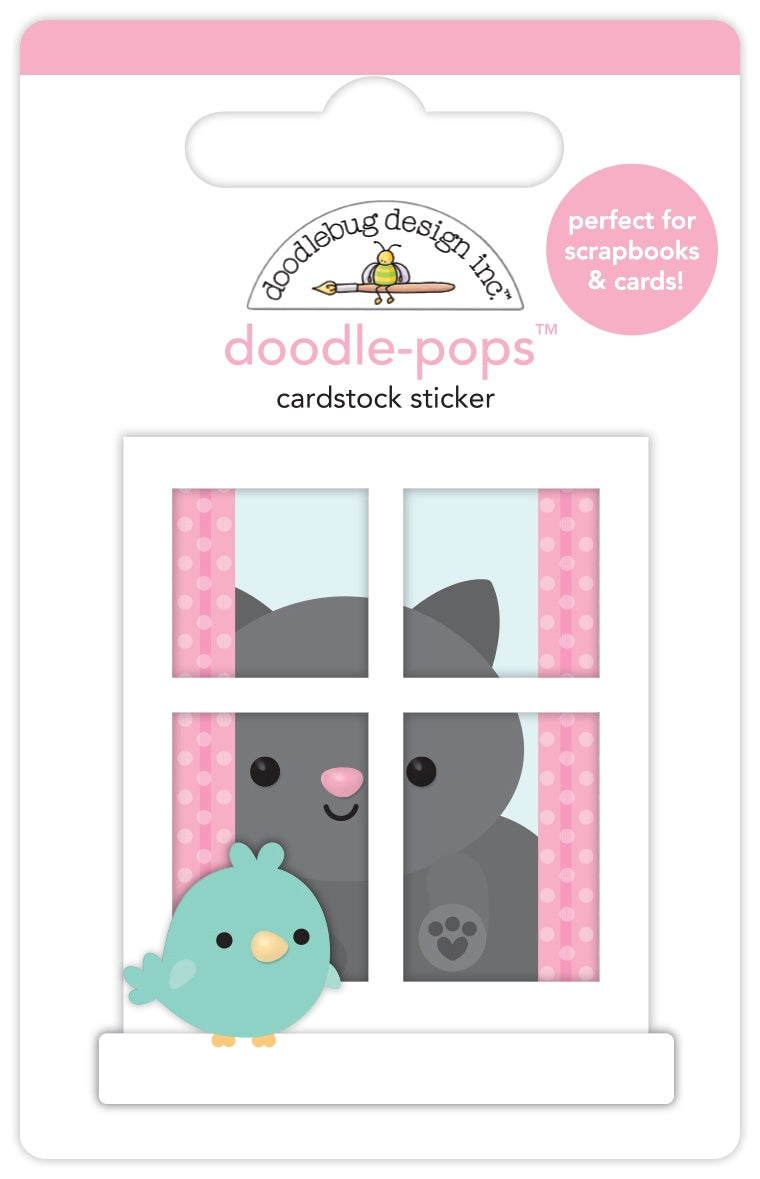 Doodlebug Doodle-Pops 3D Stickers-Hello Friend