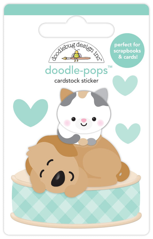 Doodlebug Doodle-Pops 3D Stickers-Best Friends