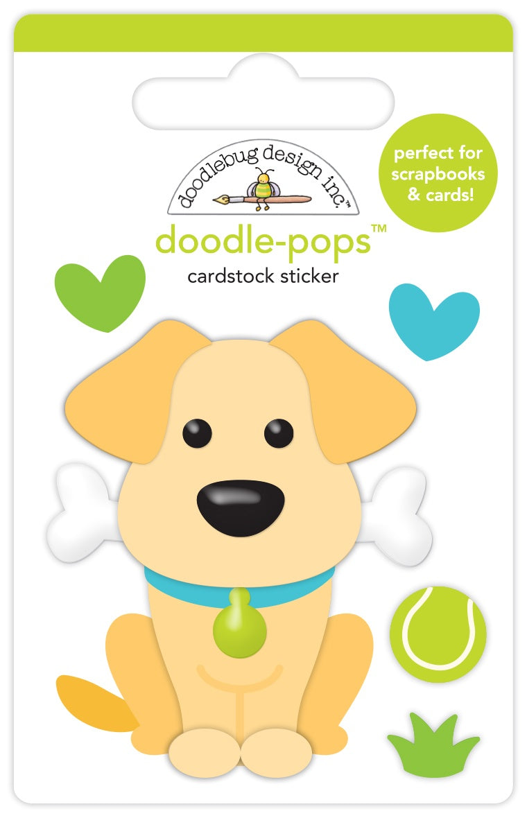 Doodlebug Doodle-Pops 3D Stickers-Good Boy