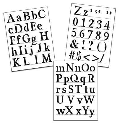 Crafter's Workshop Stencil 8.5"X11" 3/Pkg