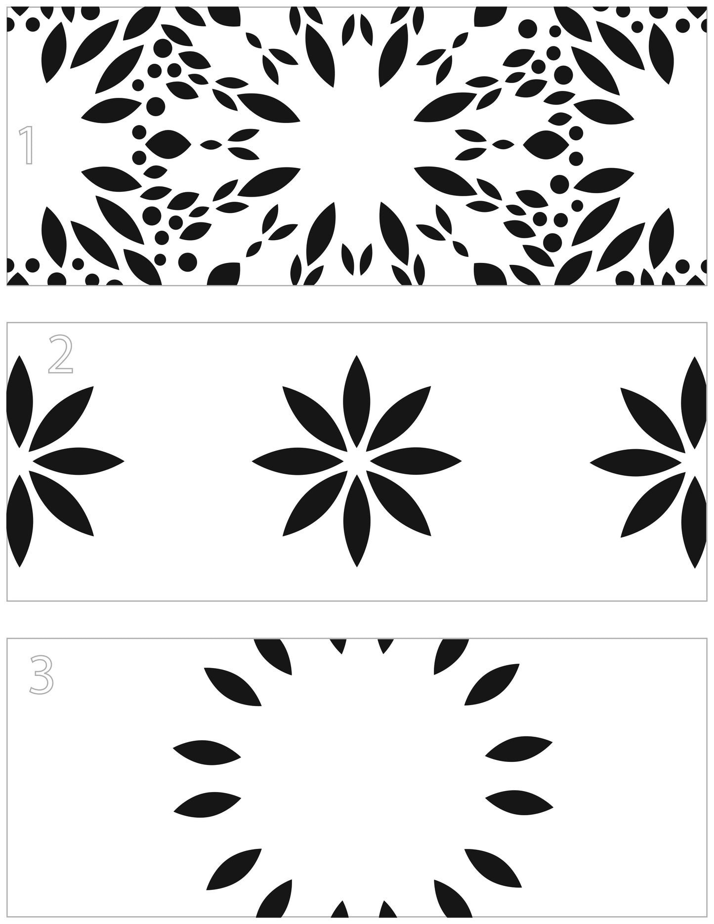 Crafter's Workshop Layered Card Stencil 8.5"X11"-Slimline Layered Mums