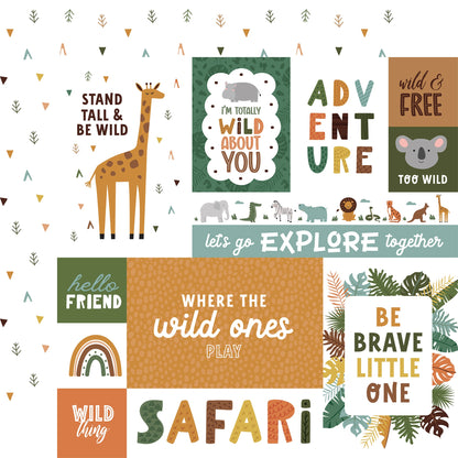 Little Explorer Double-Sided Cardstock 12"X12"-Select Style