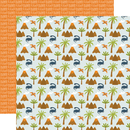 Dino-Mite Double-Sided Cardstock 12"X12"-Select Style