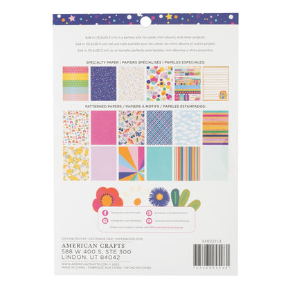 Shimelle Paper Pad 6"X8" 36/Pkg-Main Character Energy - Gold Foil