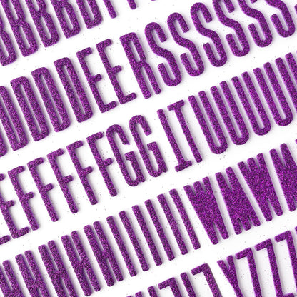 Shimelle Main Character Energy Thickers Stickers 188/Pkg-Alpha Purple Glitter