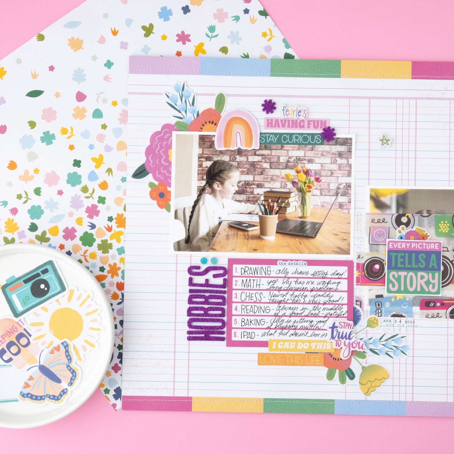 Shimelle Main Character Energy Thickers Stickers 188/Pkg-Alpha Purple Glitter