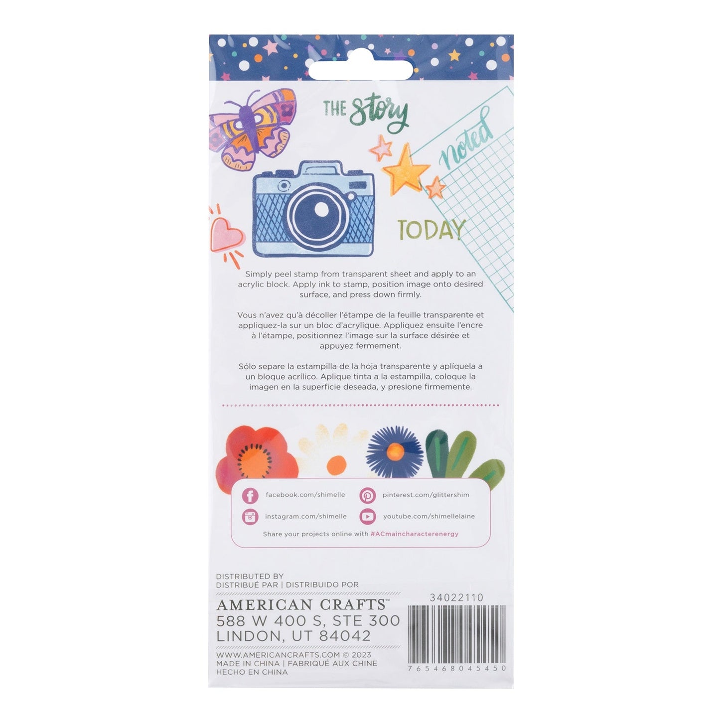 Shimelle Main Character Energy Clear Stamps-10/Pkg
