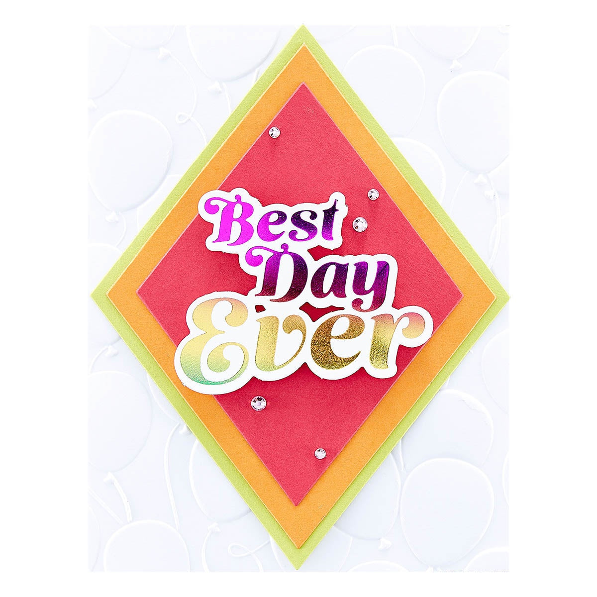 Spellbinders Glimmer Hot Foil Plate & Die Set-Best Day