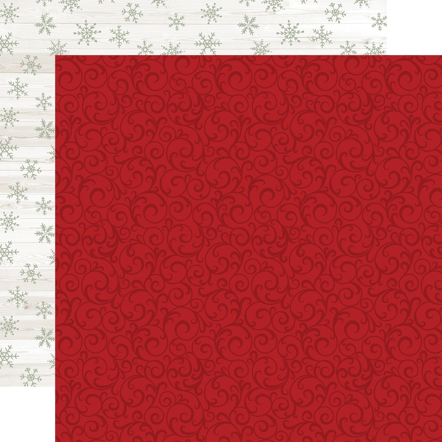 Christmas Time Double-Sided Cardstock 12"X12"-Santa Swirl