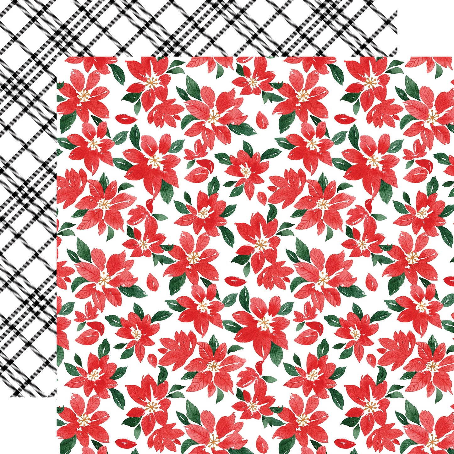 Merry Christmas Double-Sided Cardstock 12"X12"-Merry Small Floral