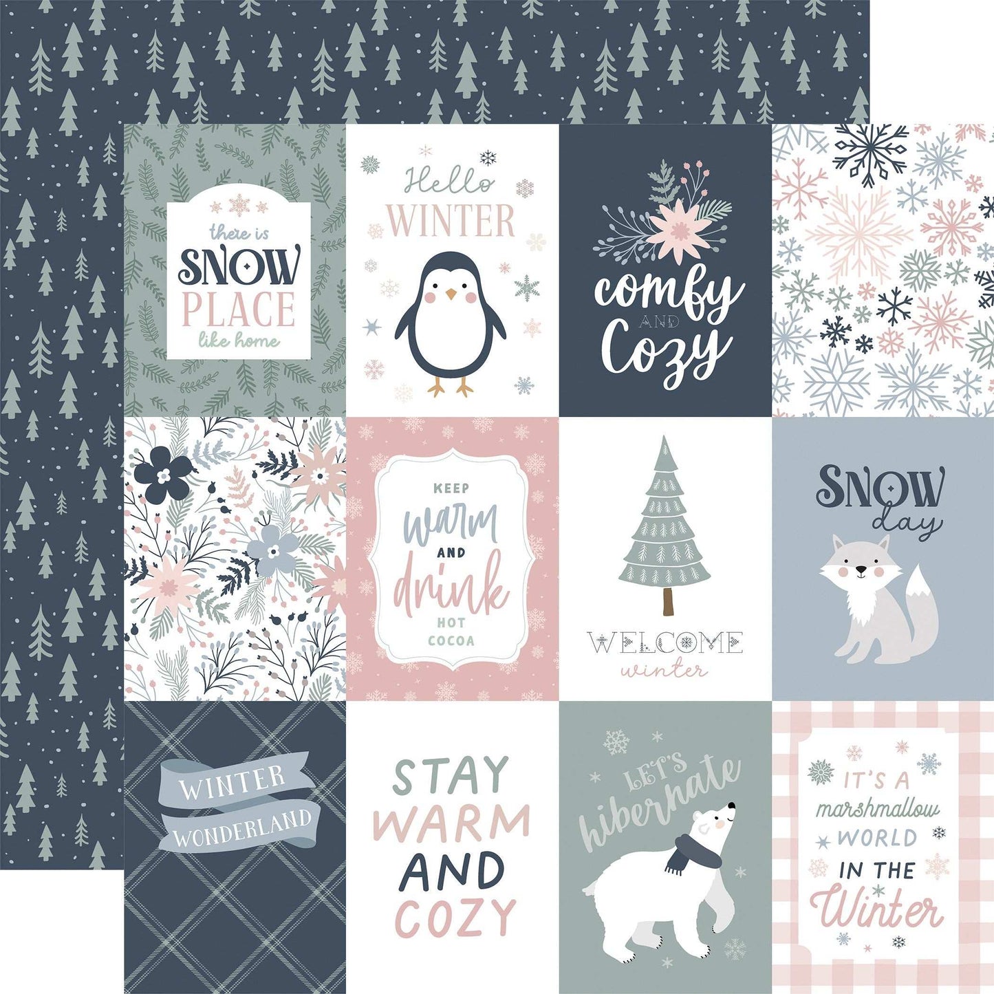 Winterland Double-Sided Cardstock 12"X12"-Select Style