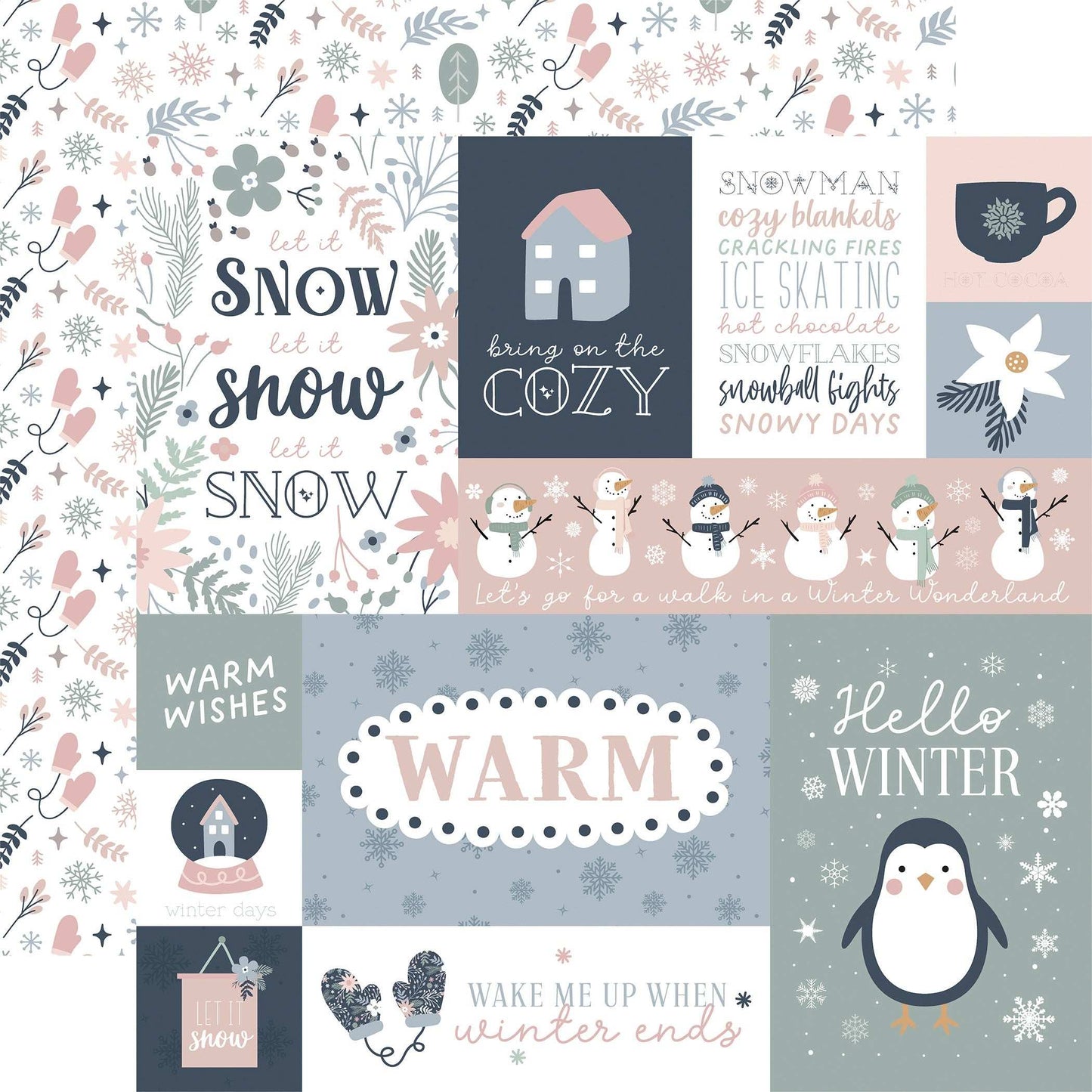 Winterland Double-Sided Cardstock 12"X12"-Select Style