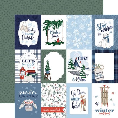 Wintertime Double-Sided Cardstock 12"X12"-Select Style