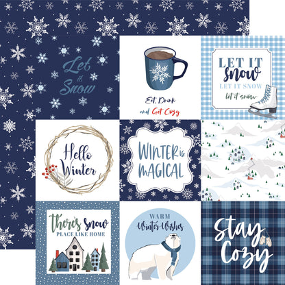 Wintertime Double-Sided Cardstock 12"X12"-Select Style