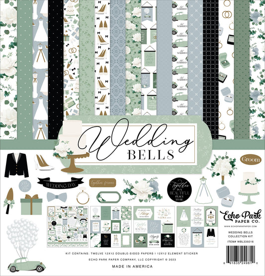 Echo Park Collection Kit 12"X12"-Wedding Bells