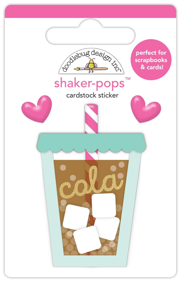 Doodlebug Doodle-Pops 3D Stickers-Soda Sweet, Hello Again