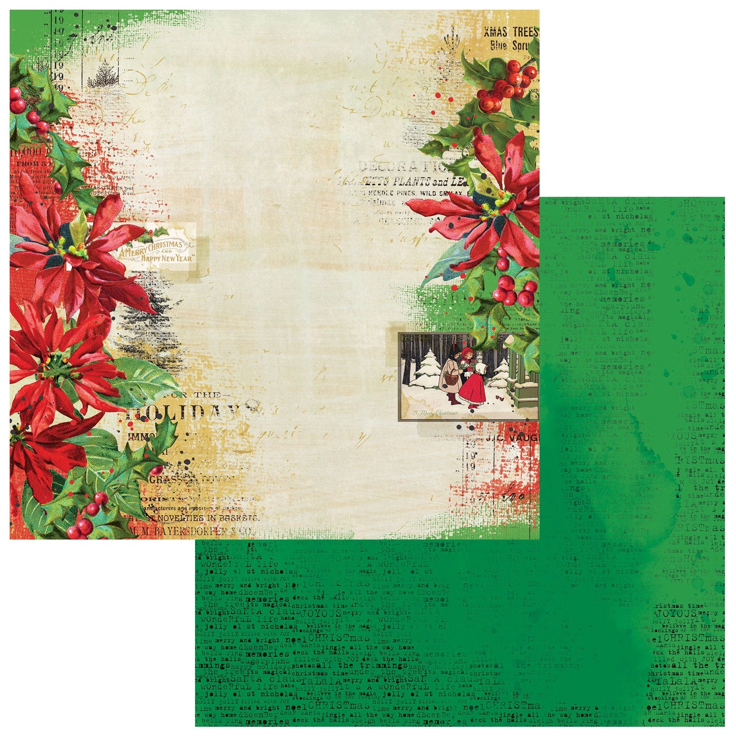 Christmas Spectacular Double-Sided Cardstock 12"X12"-Colored Foundations 1