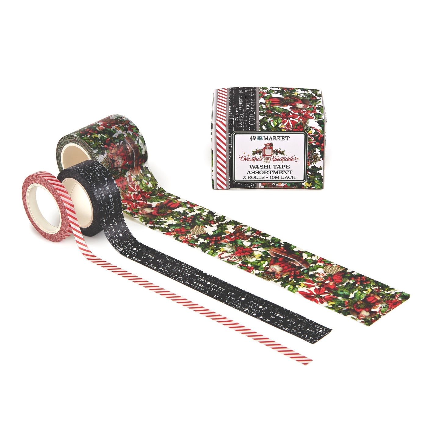 49 And Market Washi Tape Set 3/Pkg-Christmas Spectacular 2023