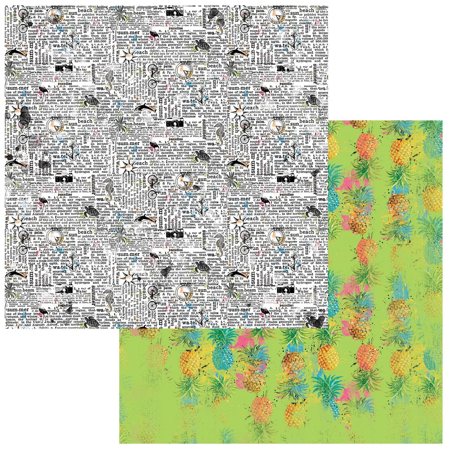 Vintage Artistry Sunburst Double-Sided Cardstock 12"X12"- Select Style