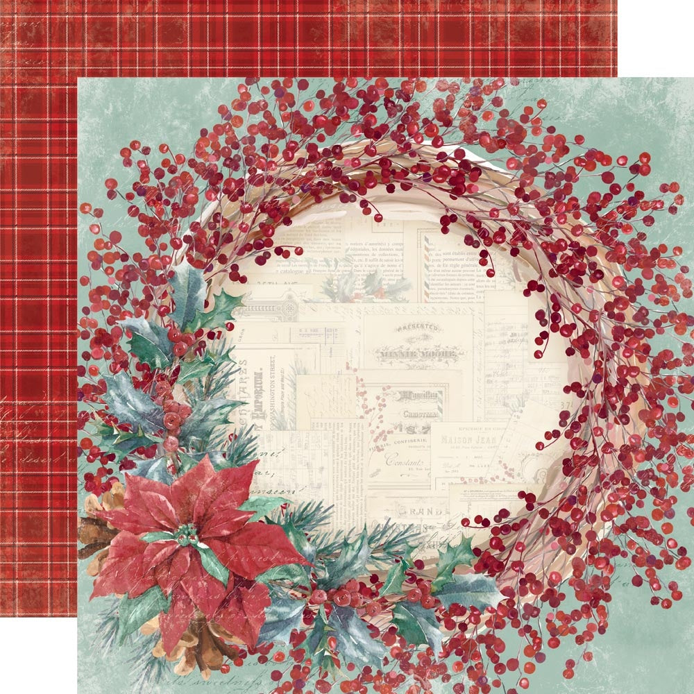 Simple Vintage 'Tis The Season Double-Sided Cardstock 12"X12-Good Cheer