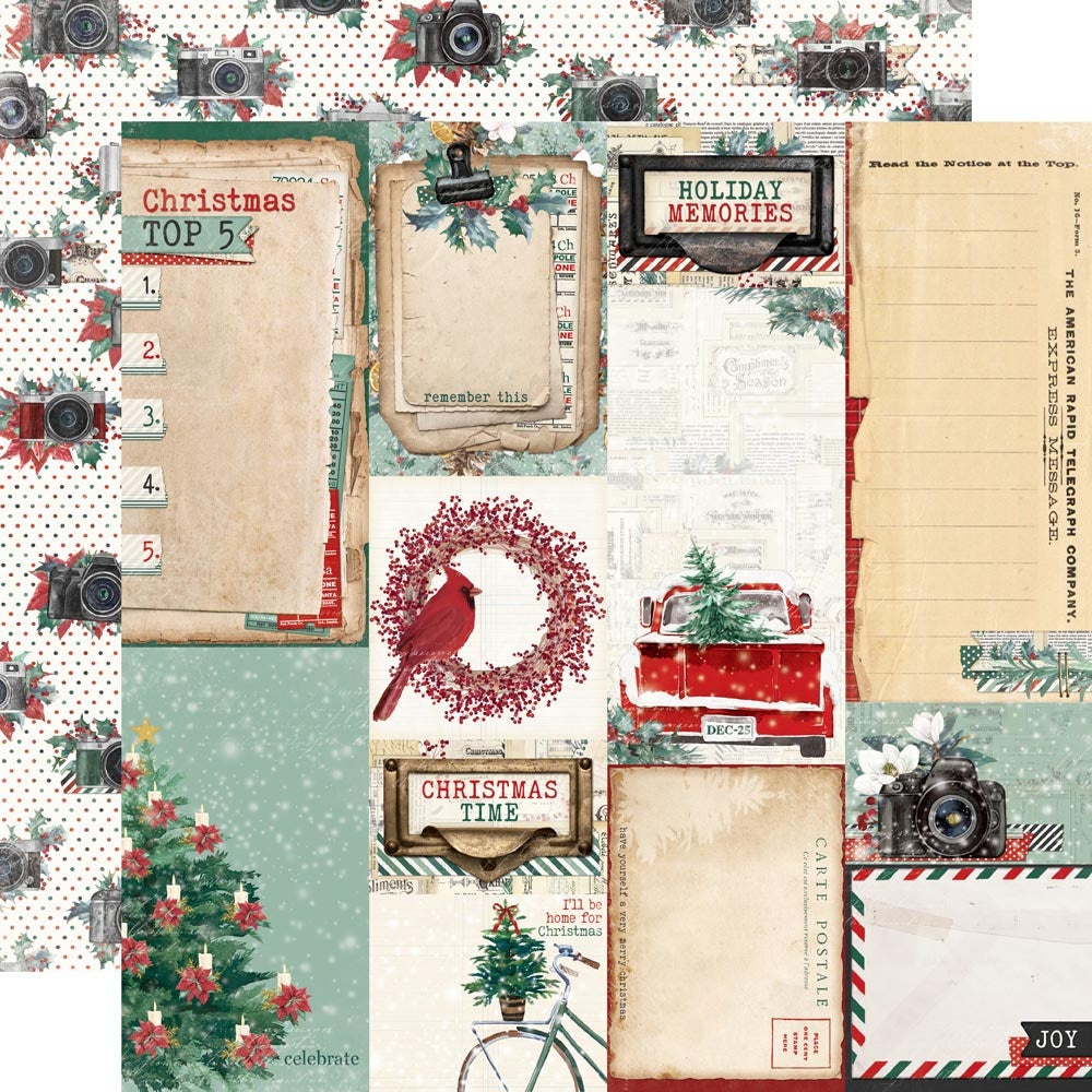 Simple Vintage 'Tis The Season Double-Sided Cardstock 12"X12-Good Cheer