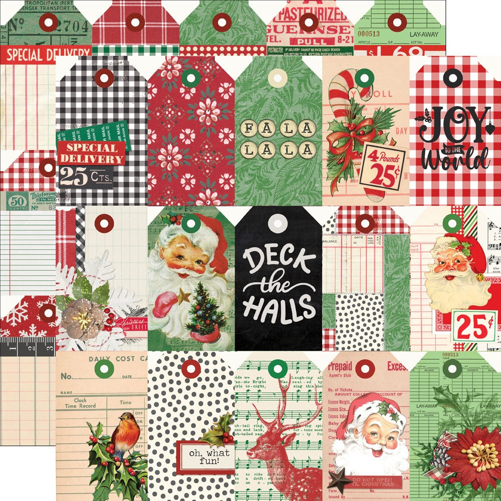 Simple Vintage Dear Santa Double-Sided Cardstock 12"X12"-Select Style