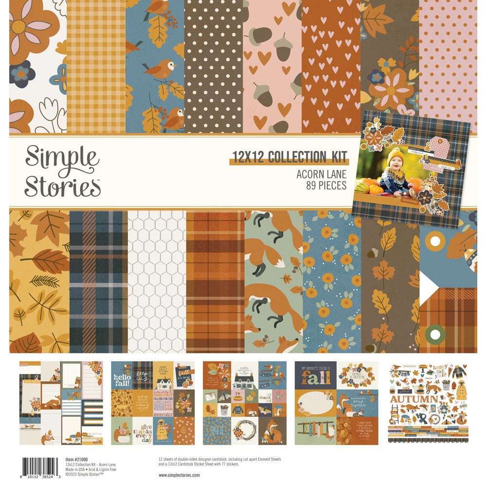 Simple Stories Collection Kit 12"X12"-Acorn Lane