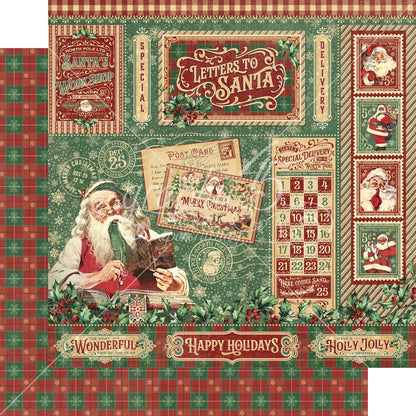 Letters To Santa Double-Sided Cardstock 12"X12"-Select Style