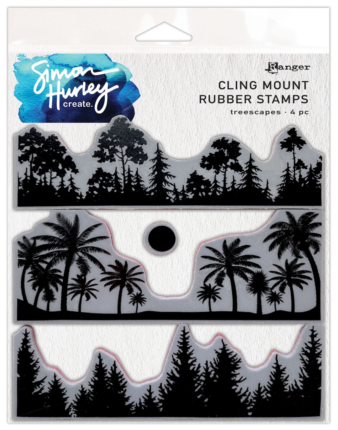 Simon Hurley create. Cling Stamps 6"X6"-