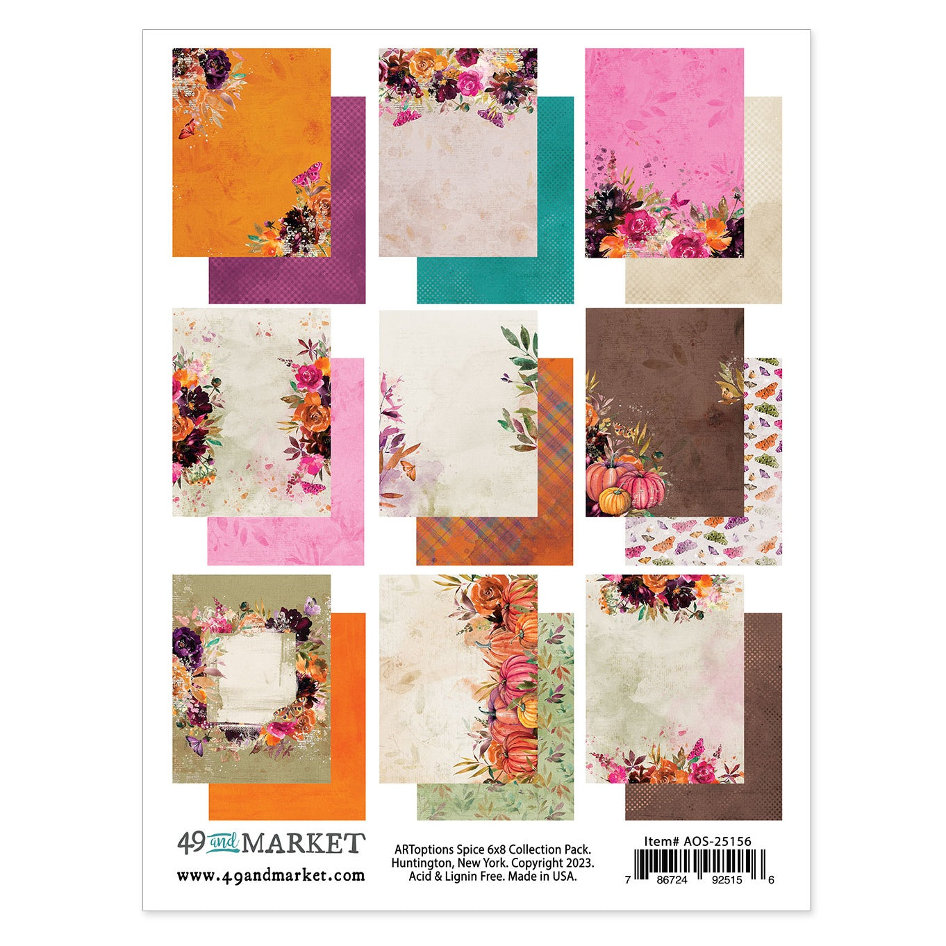 49 And Market Collection Pack 6"X8"-ARToptions Spice