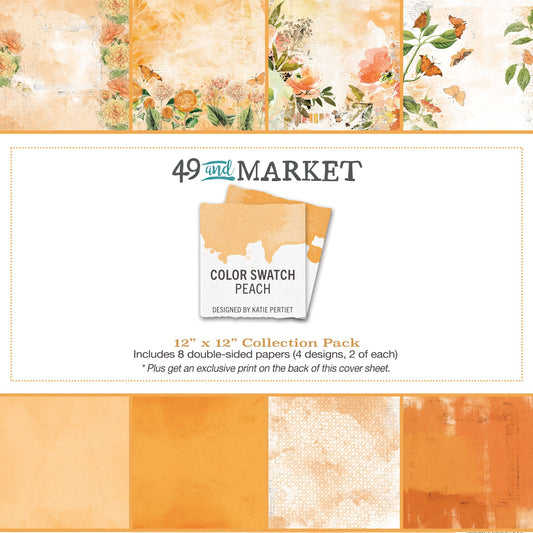 49 And Market Collection Pack 12"X12"-Color Swatch: Peach