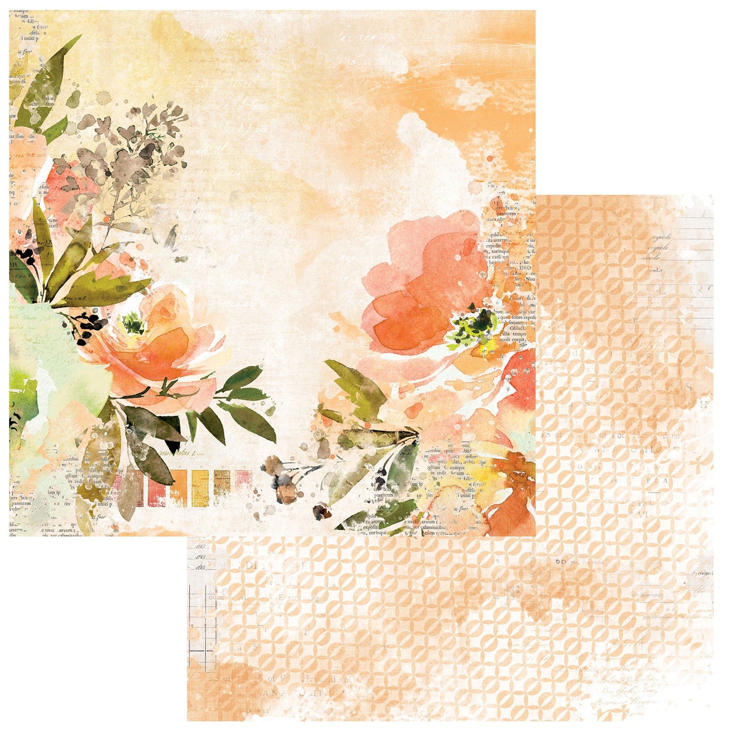 Color Swatch: Peach Double-Sided Cardstock 12"X12"-#1